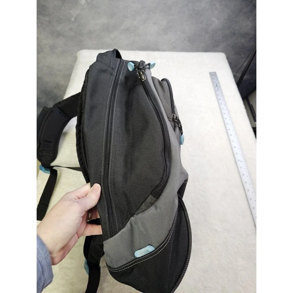 Nike Unisex Gray‎ Black Blue Nylon Backpack 2008 Gymbag Sports